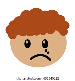 head boy crying expression