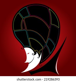 Head brain concept infographic infographic and poster used. vector illustration background.