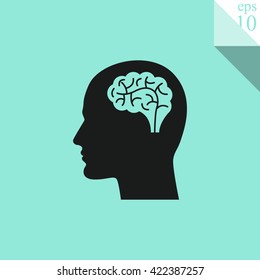 Head with brain Icon