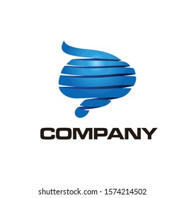 head and brain logo design concept