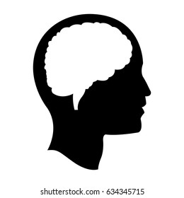 head brain mind idea creativity pictogram