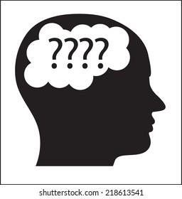 Head Brain Question Mark Symbol Stock Vector (Royalty Free) 218613541 ...