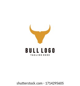 Head Buffalo Bull Elegant Logo Symbol Design Illustration Vector for Company