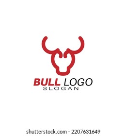 Head Buffalo Bull Elegant Logo Symbol Design Illustration Vector for Company	