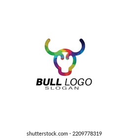 Head Buffalo Bull Elegant Logo Symbol Design Illustration Vector for Company	