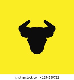 head bull icon vector