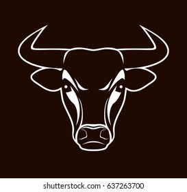 Head of a bull. Logo