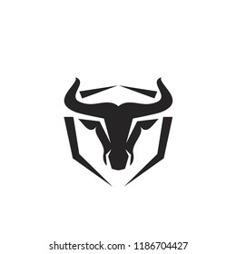 head bull logo icon designs vector