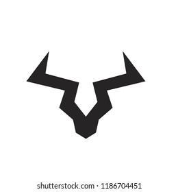 head bull logo icon designs vector