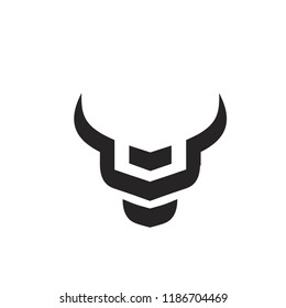 Head Bull Logo Icon Designs Vector Stock Vector (Royalty Free ...