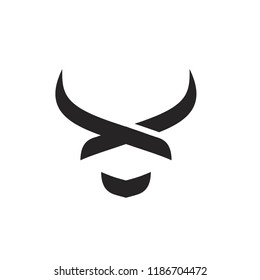 head bull logo icon designs vector