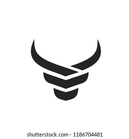Head Bull Logo Icon Designs Vector
