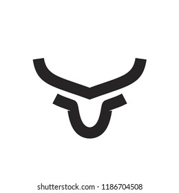 head bull logo icon designs vector