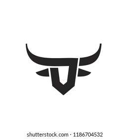 head bull logo icon designs vector