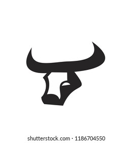 head bull logo icon designs vector