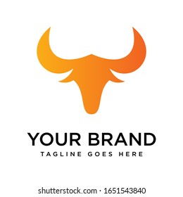 head bull logo icon designs vector