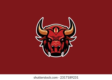 head bulls vector game assets