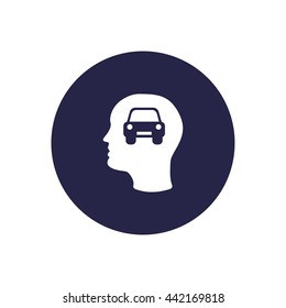 head and car icon