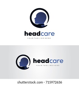 Head Care Logo Template Design Vector, Emblem, Design Concept, Creative Symbol, Icon