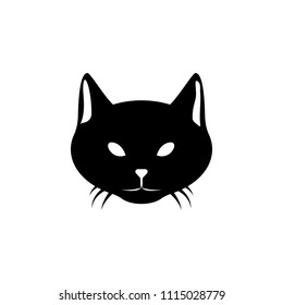 head of cat silhouette icon. Element of animal silhouette for mobile concept and web apps. Detailed cat icon can be used for web and mobile. Premium icon on white background