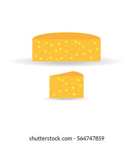 Head cheese, slice, food, hard. Vector