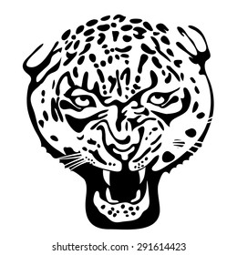 Head Cheetah Ink Drawing Stock Vector (Royalty Free) 291614423 ...