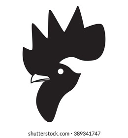  Head chicken symbol
