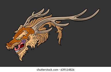The head of the Chinese dragon