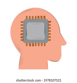 head circuit artificial intelligence isolated