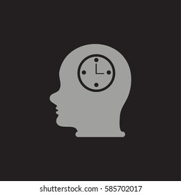 Head With Clock .