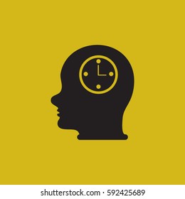 Head With Clock .