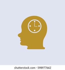 Head With Clock .