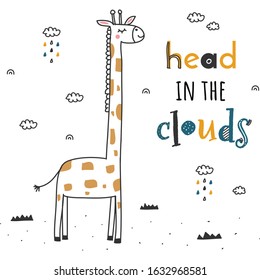 Head In The Clouds Girrafe