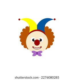 head clown icon design vector