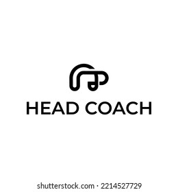 Head Coach Simple Logo Design