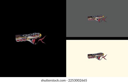 head cobra vector illustration mascot design