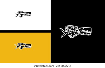 head cobra vector outline design