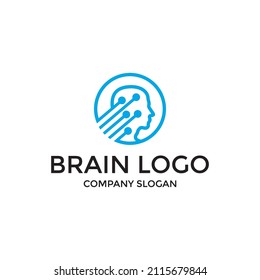 Head Connect Logo Design Template