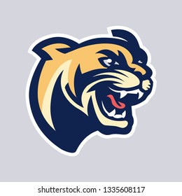 Head of Cougar Sport Mascot Logo