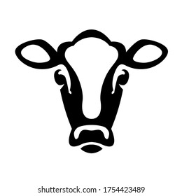 Head of a Cow (Calf), vector icon (sign, pictogram).