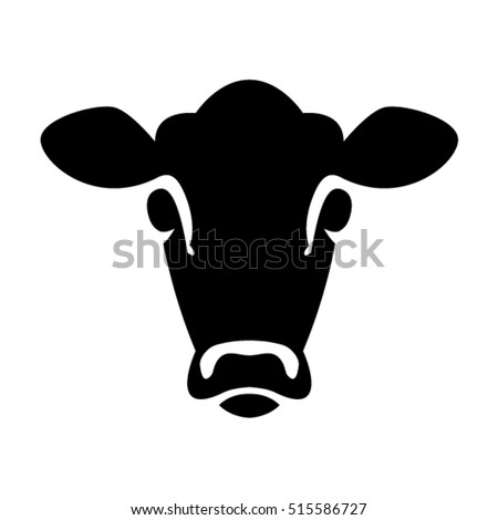 Head Cow Calf Vector Icon Sign Stock Vector (Royalty Free) 515586727