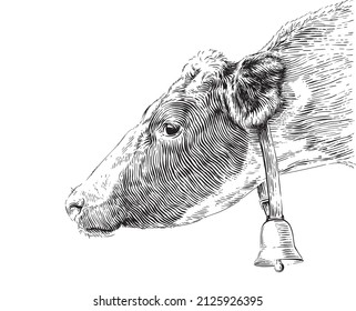Cow Bell Isolated Vector Art & Graphics