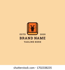 Head Cow logo template design in Vector illustration 
