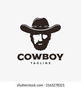 Head Cowboy Logo Mascot Vector On Stock Vector (Royalty Free ...