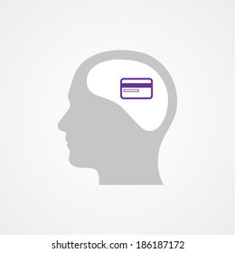 Head and credit card