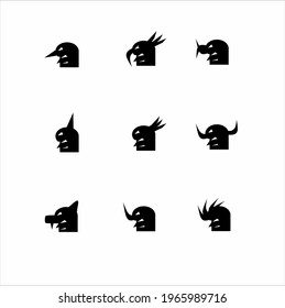 head custom icon on white background