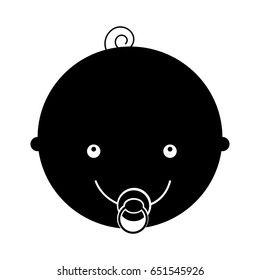 head cute baby icon