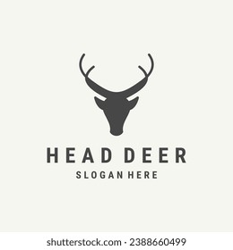 Head dear logo icon vector