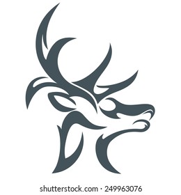 head deer abstract