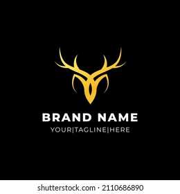 Head Deer Abstract Logo Design for your business